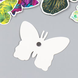 Бабочки картон Листья набор 12 шт h=4-10 см на магните - Simaland фото 3