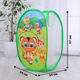 Корзина для хранения игрушек Тигрёнок и друзья 57х34х34 см - Школа талантов фото 3