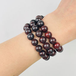 Бусины из Яшмы "Кровавик" (36 бусин) 38 см