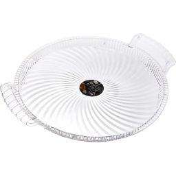 Поднос пластиковый "Кристалл" 34,5*4см с ручками