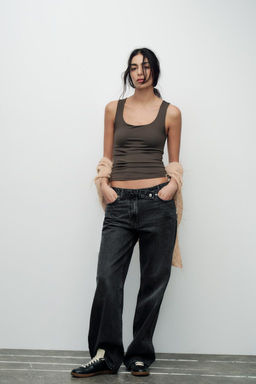 POLYAMIDE TOP WITH WIDE STRAPS - Zara фото 25