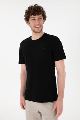 Erkek Regular Fit Bisiklet Yaka Siyah Basic Ti__rt Sepette S_rpriz _ndirim - U.s. polo assn фото 4