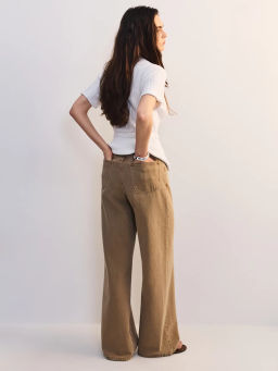 Широкие джинсы с высокой посадкой ZR2605092310-62 / Zarina