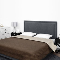 Покрывало 200х210 см, шоколад, микрофибра, полиэстер