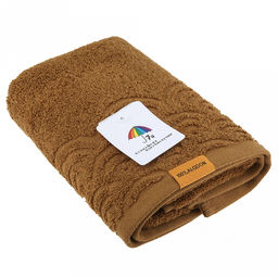 Полотенце махровое "Волна" 34х75см, хлопок 100%, горчичный (Китай)