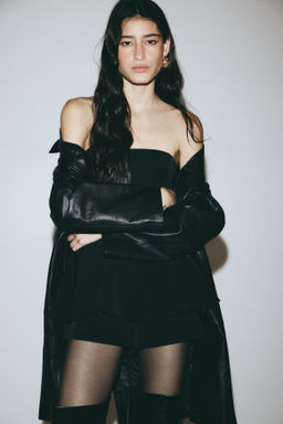 Mono corto bandeau con peplum - H&m фото 4