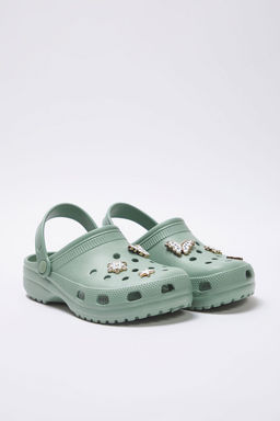 Trendyol Shoes Mint Tokal? Aksesuar Detayl? Hafif Taban Kad?n Eva Sandalet Terlik TAKSS25SD00033 - Trendyolmilla фото 4