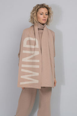 VERY NEAT _ ЕВ 15001/ш/бежево-розовый,слоновая кость шарф жен