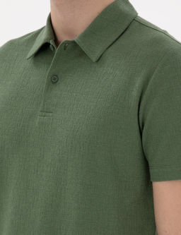 Haki Slim Fit Polo Yaka Ti__rt - Pierre cardin фото 7