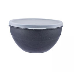 Миска 1л с крышкой Granite серый