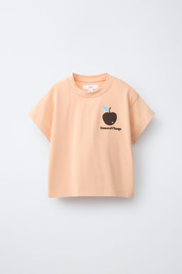 CAMISETA PARCHE BORDADO / Naranja - Zara фото 2