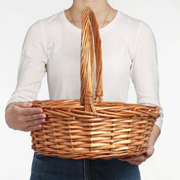 Корзина плетёная для хранения Kori, лоза, светло-коричневая, набор 3 шт.