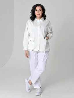 25230 Жакет белый - Dizzyway фото 2