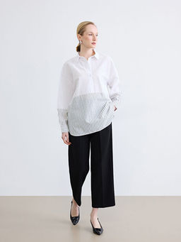 ?izgili Oversize Kad?n G?mlek Tunik