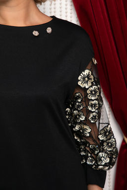 Платье Мисс Элегантность НЬЮ (черное/золото) П14745-18М - Lt collection фото 5