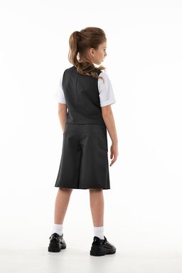 Синий школьный жилет для девочки Mooriposh, модель 1115 фото 10