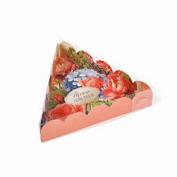 Цена за 5 шт. Коробка для кондитерских изделий с пластиковой крышкой Только для тебя, 18?3 см