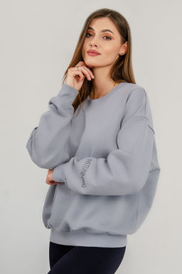 Арт.15114 Свитшот женский оверсайз 42-48 (4 шт) Цвет:серый - Калинка фото 4