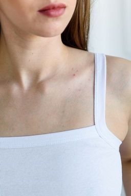 Топ женский из рибаны белый - Амадэль фото 5