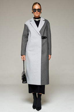 Пальто Beautiful Free 7014 серо-графитовый