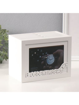 Фотоархив на 96 фото 10×15 см с фоторамкой 10×15 см «В объективе», белый, 20×15×12 см