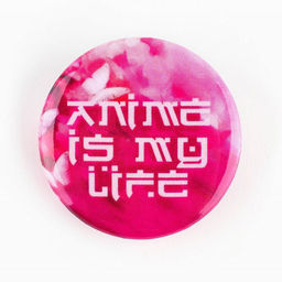 Цена за 10 шт. Значок металлический закатной Милые анимешки, d=2.5 см, МИКС