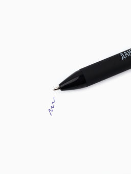 Цена за 10 шт. Ручка пластик автоматическая 0.7 мм АХАХАХА, синяя паста, МИКС - Artfox фото 3