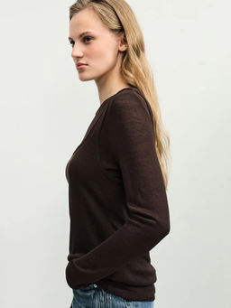 Двойной лонгслив из вискозы / Zarina  фото 5