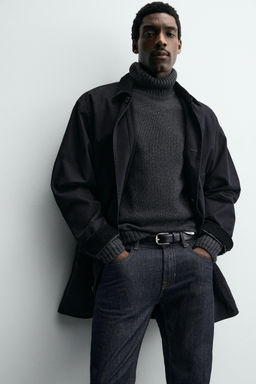 TOPSTITCHED LEATHER BELT - Zara фото 3