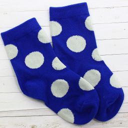 Детские носки 3-5 лет 15-18 смГорошек Синие - Krumpy фото 2