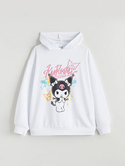 Kuromi Bask?l? K?z ?ocuk Sweatshirt ve E?ofman Alt?