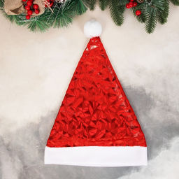 Колпак новогодний «Калейдоскоп» 28×39 см, красный