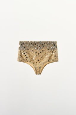 BEADED SHORTS WITH SEQUINS - Zara фото 4