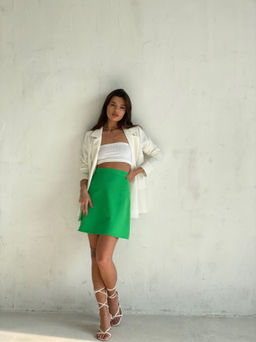 Мини-юбка зелёная - Martichelli фото 3