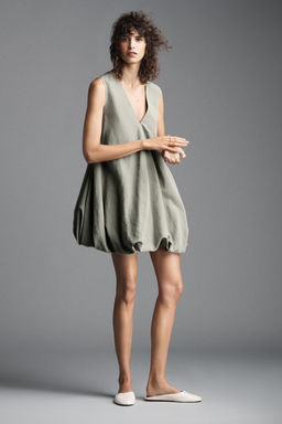 VESTIDO ABULLONADO ZW COLLECTION LIMITED EDITION / Gris