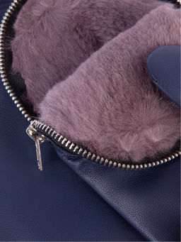 Рукавицы женские н/м крол IS129 d.blue - Eleganzza фото 4