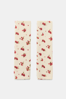 FLORAL PRINT KNITTED MITTENS - Zara фото 2