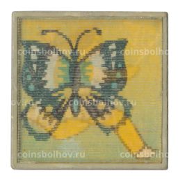 Значок Девочка и бабочка