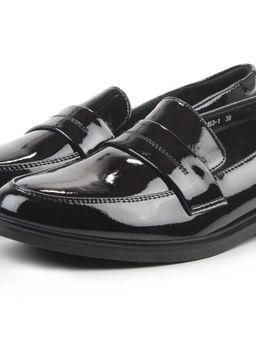 03-DCO163-1 BLACK Лоферы женские (натуральная кожа)