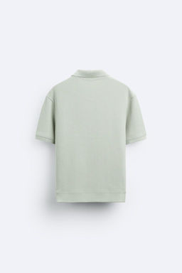 TEXTURED POLO SHIRT WITH RIBBED TRIMS - Zara фото 26