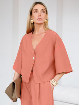 VILATTE / Блузка из плотного лиоцелла фото 4