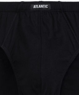 ATLANTIC 3BMP-006 Трусы классика Basic - набор 3 шт. черный + серый меланж + темно-серый меланж  фото 5