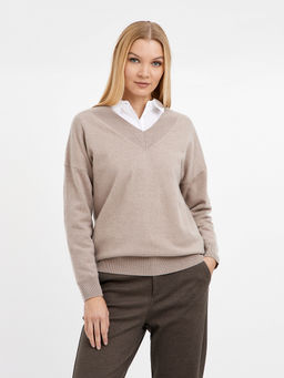 пуловер женский из шерсти