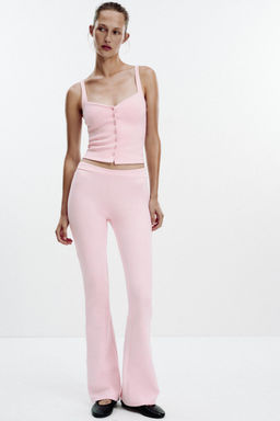 SWEETHEART NECKLINE TOP WITH BUTTONS