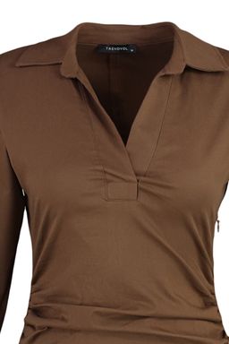 TRENDYOLMILLA Limited Edition Siyah Vucuda Oturan Drape Detayl? Mini Gabardin Dokuma Elbise TWOAW21EL1388  фото 15