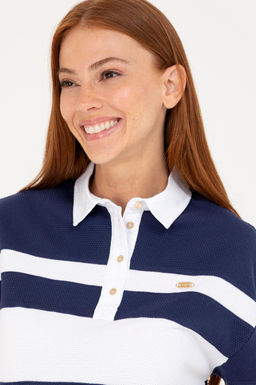 Женская темно-синяя футболка - U.s. polo assn фото 16
