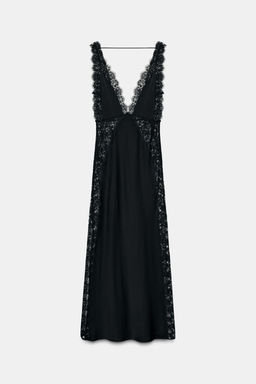 ZW COLLECTION LIMITED EDITION SATIN LACE DRESS - Zara фото 2
