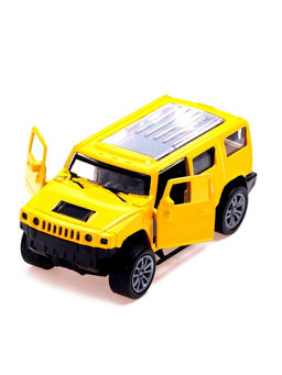 Машина металлическая Крузер, 1:48, инерция, открываются двери, цвет жёлтый - Автоград фото 12