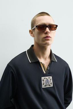 POLO PUNTO JACQUARD RAYAS / rayas - Zara фото 14