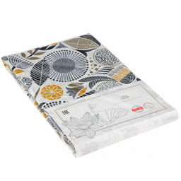 Скатерть 240х145см "Марракеш", длина стола до 200см, на 10-12 персон, рогожка, хлопок 171г/м2, упаковка классическая 28х41см, "Домашняя мода" (Россия)